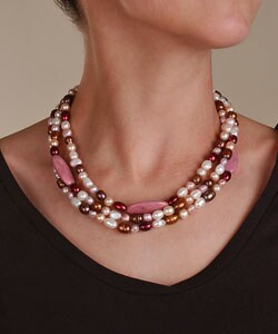 Cultured Freshwater Assorted Color Pearl Necklace