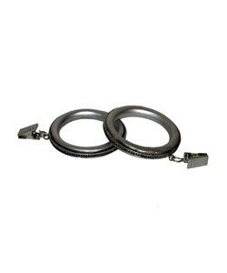 Silver Inlay Curtain Hardware Ring Set