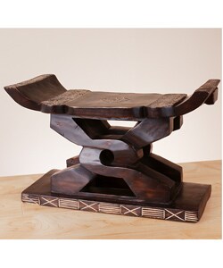 Hand-carved Ashanti Unity Stool (Ghana)