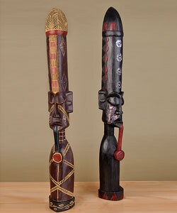Village Chief with Pipe Sculpture (Ghana)