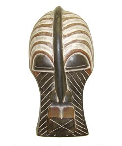 Konkoma Large Tribal Colorful Mask (Ghana)
