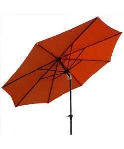 Orange Crank and Tilt 10-foot Outdoor Umbrella