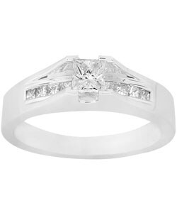 14k Gold 1/2ct TDW Princess Diamond Engagement Ring