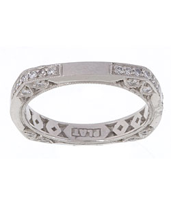 Tacori Platinum 3/8ct TDW Diamond Wedding Band (G, VS)