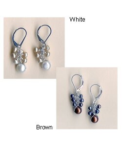 Cultured Freshwater Pearl Dangle Earrings (USA)