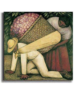 Rivera The Flower Carrier Stretched Canvas Art