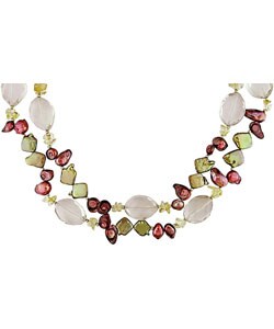 Cultured Freshwater Pearl Gemstone Necklace