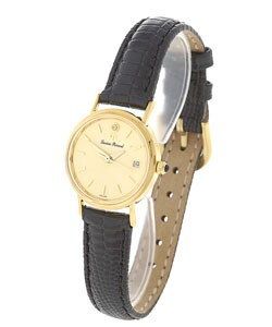 Lucien Piccard Women's 10k Gold Bezel Watch