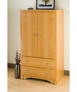 Montego Maple 2-drawer Armoire