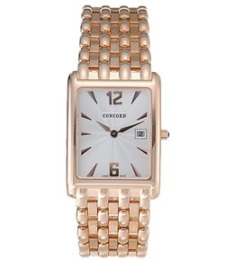 Concord Veneto Men's Silver Dial Rose Gold Watch