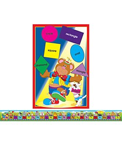 Shapes and Alphabet Train Floor Puzzle Set (Ages 3+)