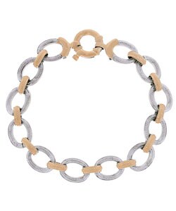 14k Two-tone Gold Reversible Bracelet