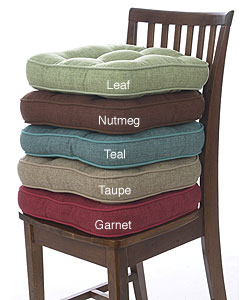 Hopsack Non-Slip Chair Pads (Set of 4)