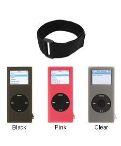 2nd Gen. iPod Nano 2G Silicone Case w  Armband and Screen Protector for 2GB  4GB and 8GB   9 Color Options