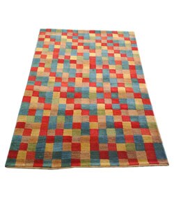 Nepalese Hand-knotted Tibeten Wool Rug (3'7 x 5'6)
