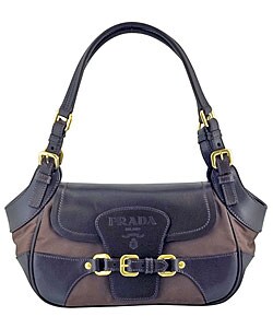 Prada Two Tone Nylon Satchel