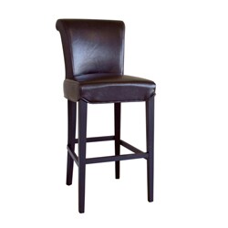 Fergie Full Bi-cast Leather Barstools (Set of 2)