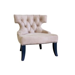 Alyssa Tan Microfiber Nail Head Chair