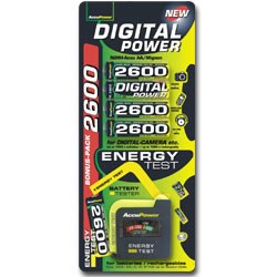 Rechargeable 4-pack AA NiMH Batteries (Case of 6)