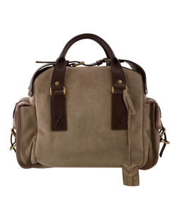 Y.S.L. Large Suede Satchel