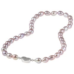 Cultured Freshwater Pink Pearl Heart Necklace (Case of 6)