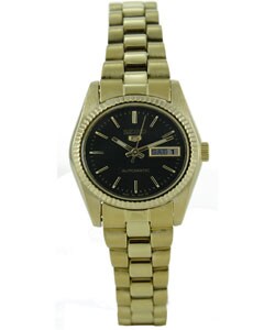 Seiko 5 Women's Goldtone Automatic Watch