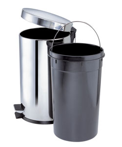 Stainless Steel 30-liter Trash Can