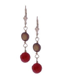 Charming Life 14k Goldfill and Carnelian Earrings