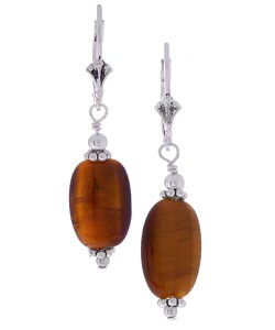Charming Life Sterling Silver Charming Life Tiger's Eye Earrings