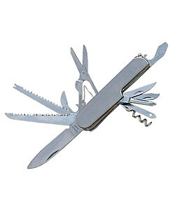 Stainless Steel Swiss Type Knife (Case of 5)