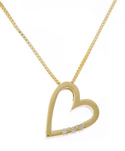 Hot Diamonds 14k Yellow Gold Diamond Pendant