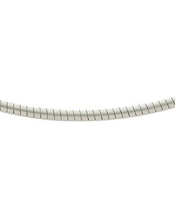 Sterling Silver 16-inch Omega Necklace