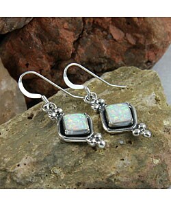 Indian Handcrafted Opal Earrings (Set of 2)