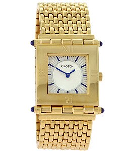Croton Men's White Dial Goldtone Dress Watch