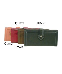 Kenneth Cole Stitched Flapover Tab Wallet