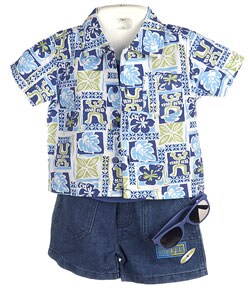 Lil' Jellybean Baby Boy's Waverunner 3pc Shorts Set