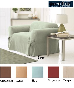 Sure Fit Smooth Suede Washable Chair Slipcover