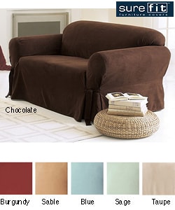 Sure Fit Smooth Suede Washable Sofa Slipcover