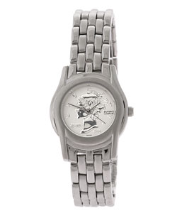 DaVinci by Lucien Piccard Silvertone Cameo Watch