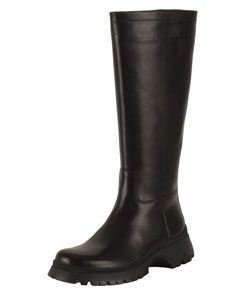 Prada Sport Women's Leather Knee Boots