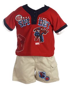Spiderman Toddler Boy's 2pc Shorts Set