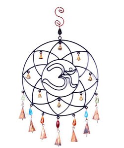 Handcrafted Iron Om Chime (Case of 4)