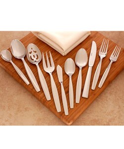 Cambridge Lumina Sand 45-pc. Stainless Flatware Set
