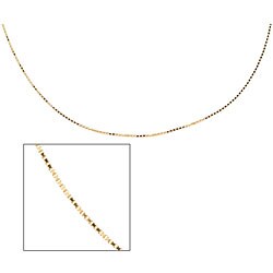 14k Yellow Gold 24-inch Box Necklace