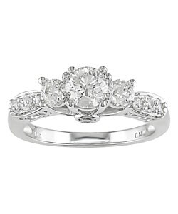 14k White Gold 1ct TDW Diamond Ring