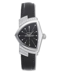 Hamilton Ventura Women's Diamond Black Watch