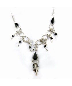 Tree Agate Necklace and Earring Set (Peru)