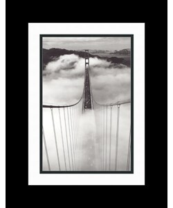 Roger Ressmeyer Golden Gate Bridge in Fog Framed Art Print