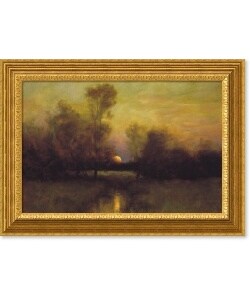 Dennis Sheehan Summer Moonrise Framed Canvas Art