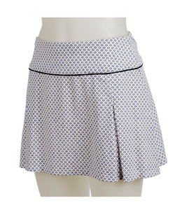 Tail Printed Box Pleated Tennis Skirt